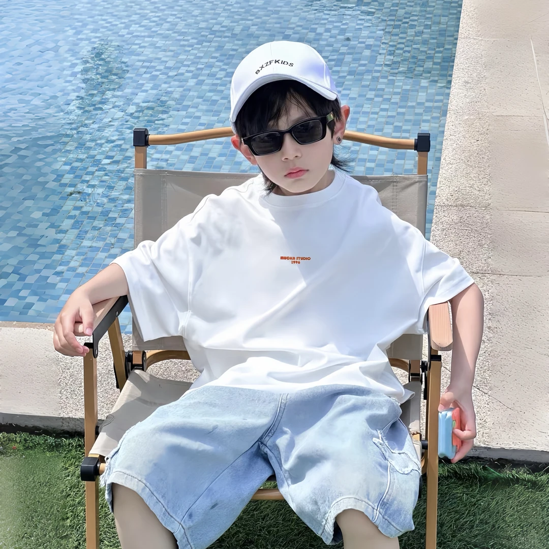 男女童2025设计师款短袖T恤新款夏季儿童薄款中大童纯棉夏装潮