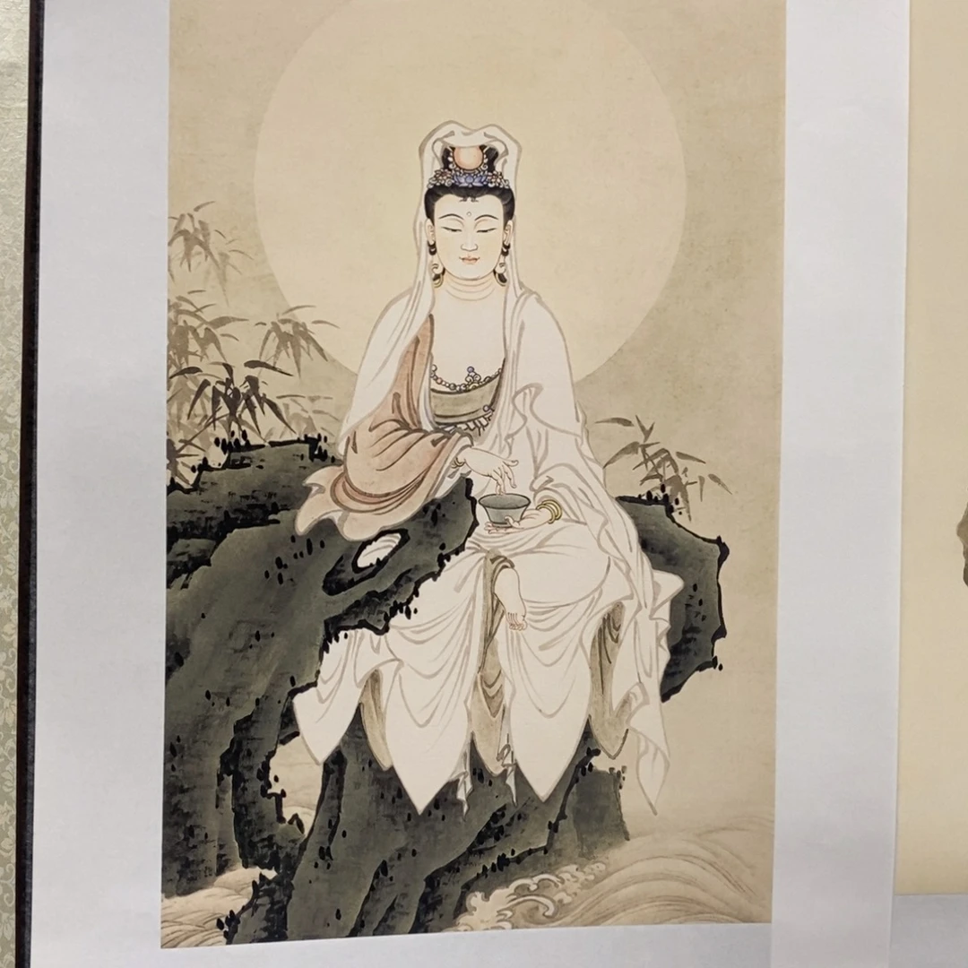 版画白衣观世音老师