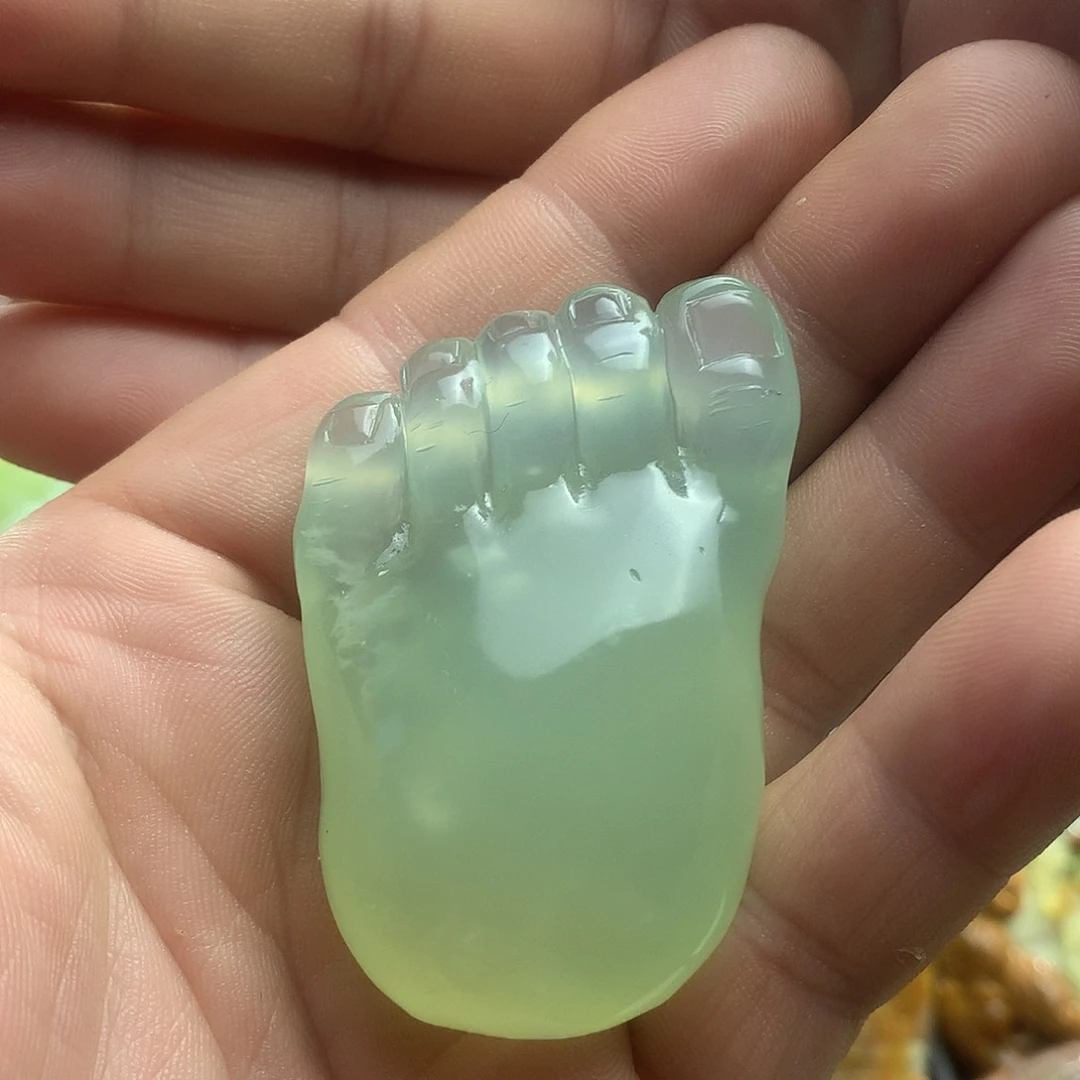 岫玉未镶嵌手把件