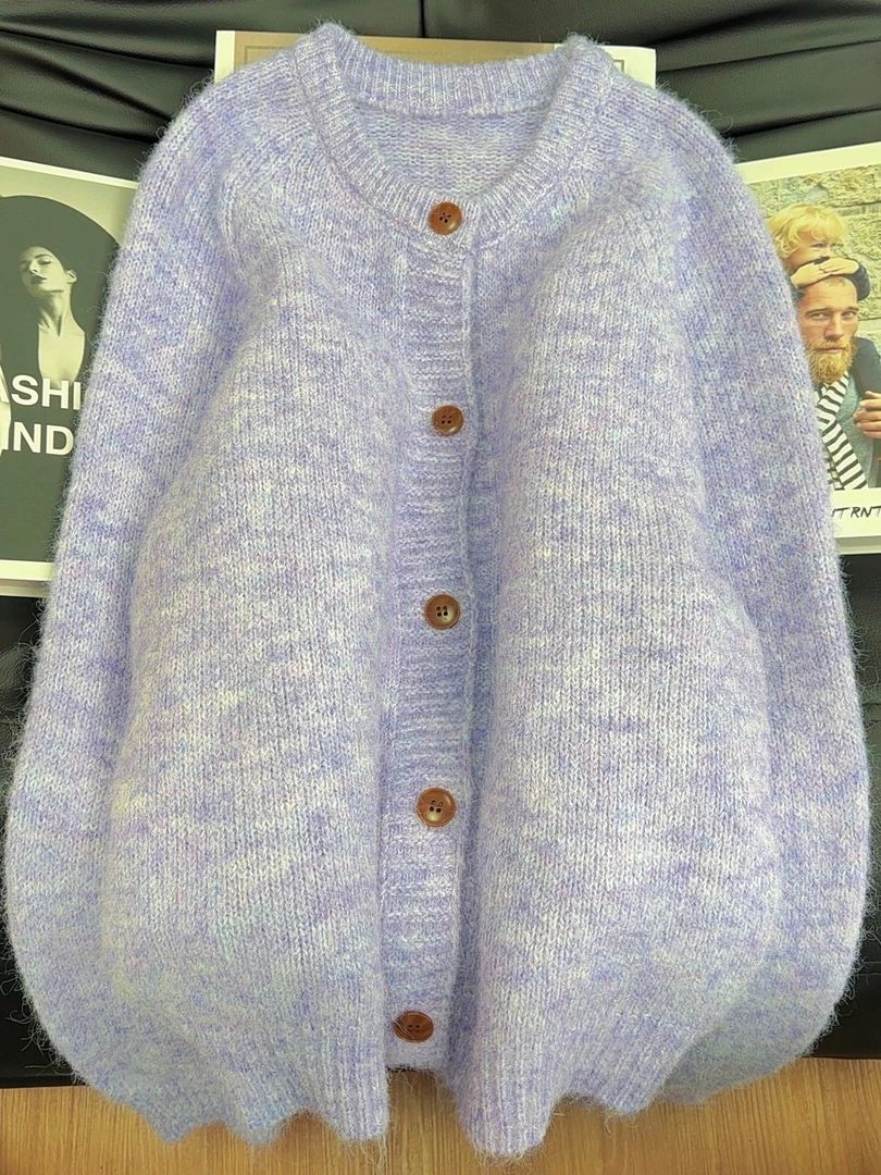 122---CDD STUDIO 陈甸甸脱墨雪山多彩毛衣