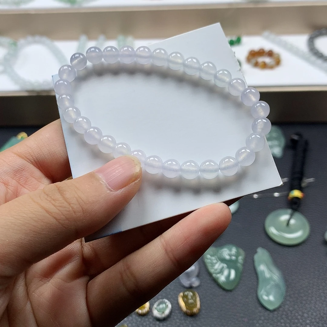 翡翠未镶嵌颈饰手串