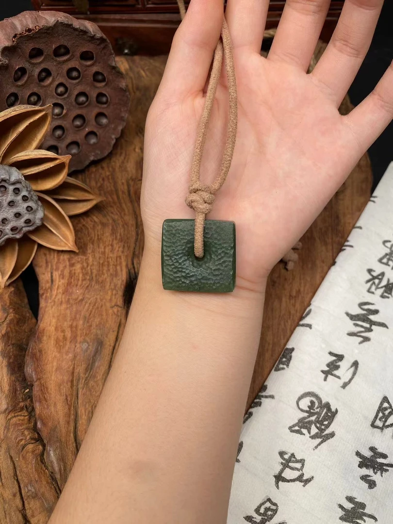 碧玉平安扣古朴风格原创手工