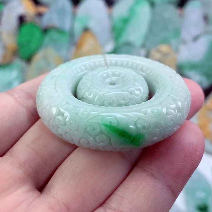 翡翠未镶嵌吊坠(不含链)