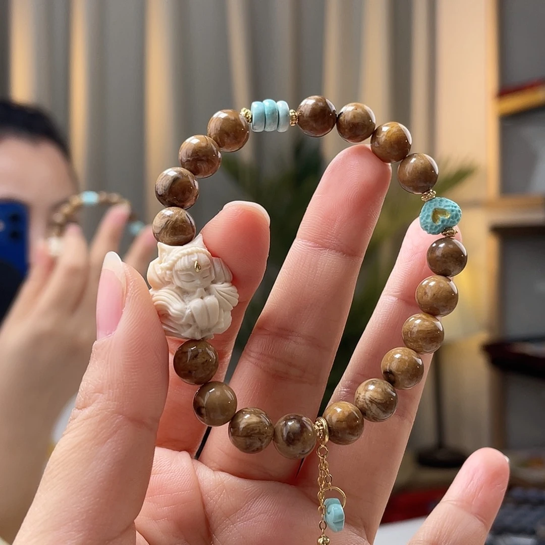 蜜蜡裸石未镶嵌蜜蜡手串