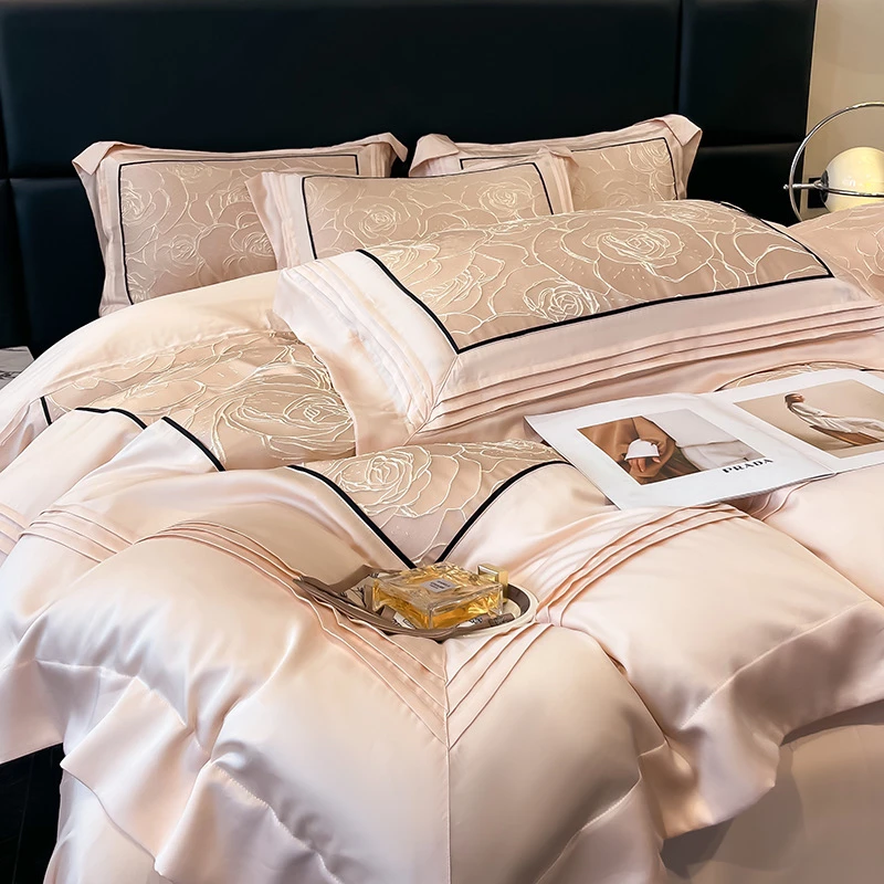 2025夏季新品A类水洗天丝四件套高档双面宿舍三件套4