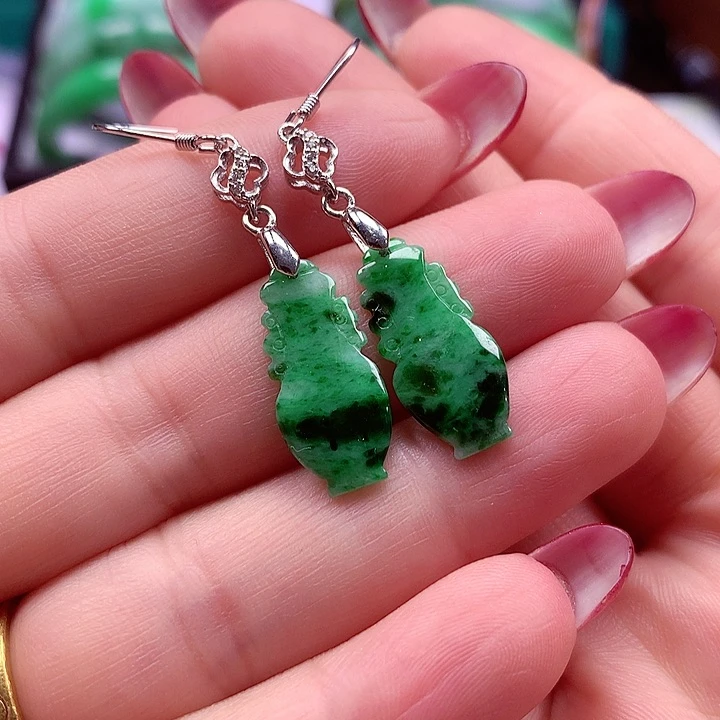 颈饰银S925镶嵌翡翠翡翠