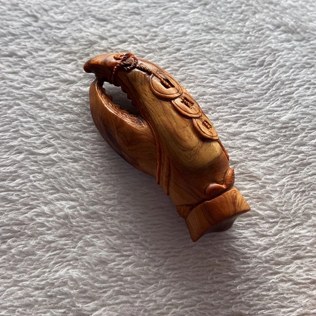 四***叉柏木太行钳子手把件