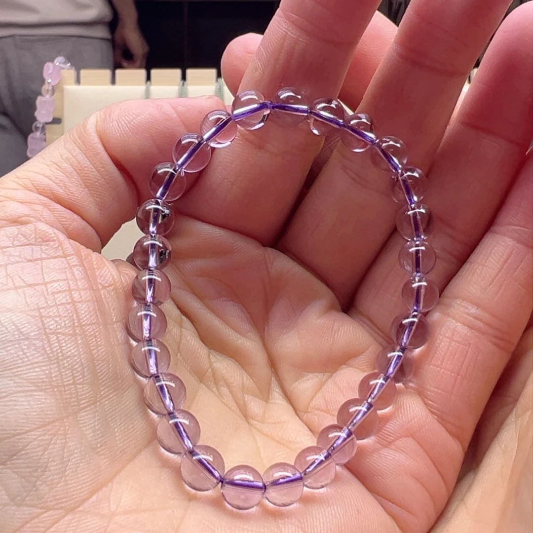 水晶手串未镶嵌巴西紫水6