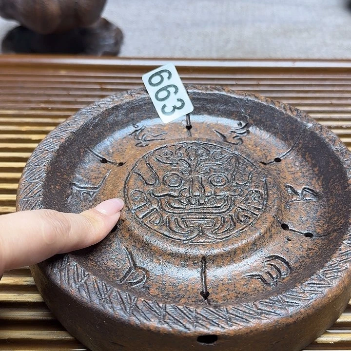 纯手工制作粗陶茶具