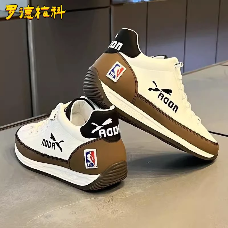 男鞋2025新款男款黑色休闲鞋白鞋鞋子夏季白色板鞋潮鞋轻奢阿甘鞋
