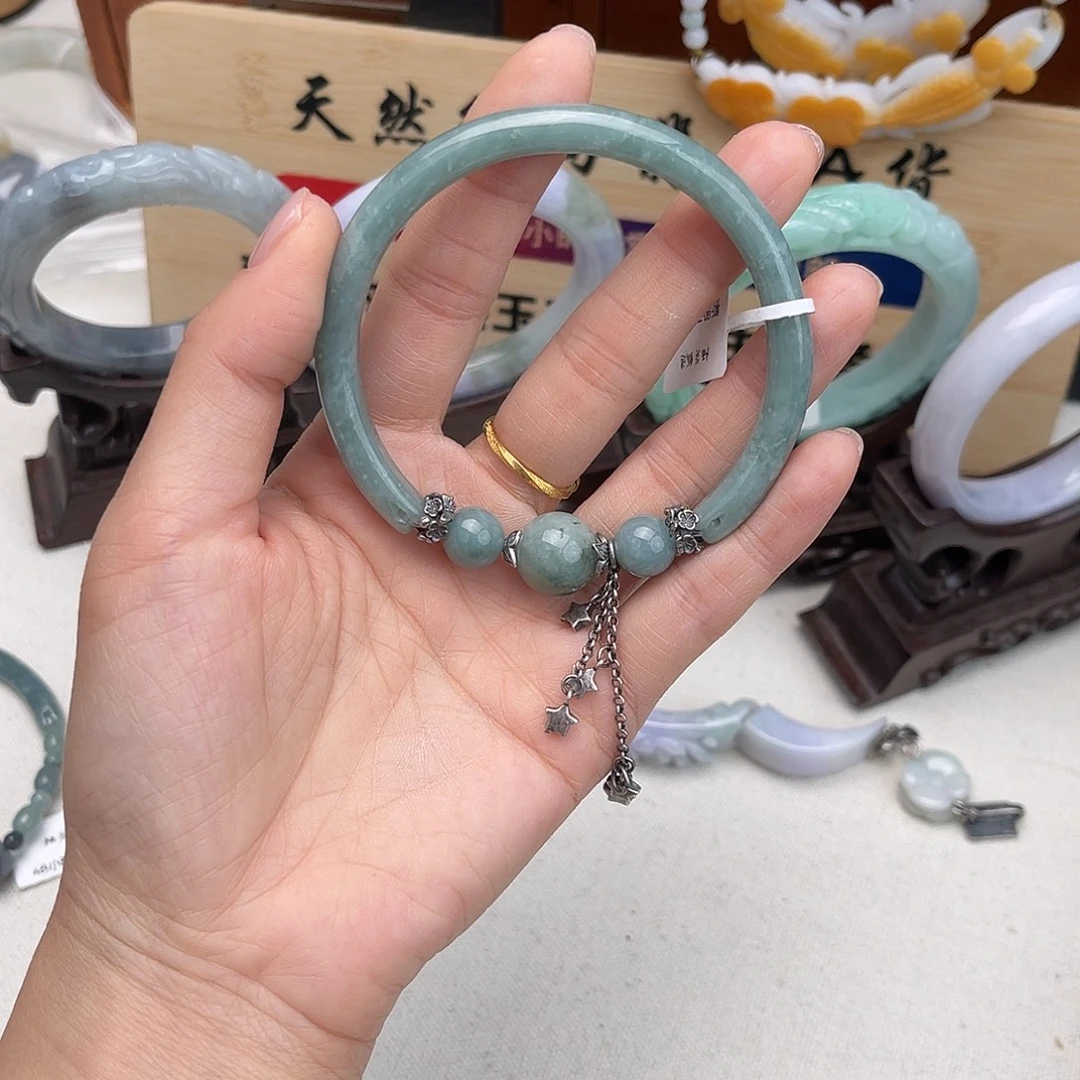 翡翠未镶嵌手链手镯