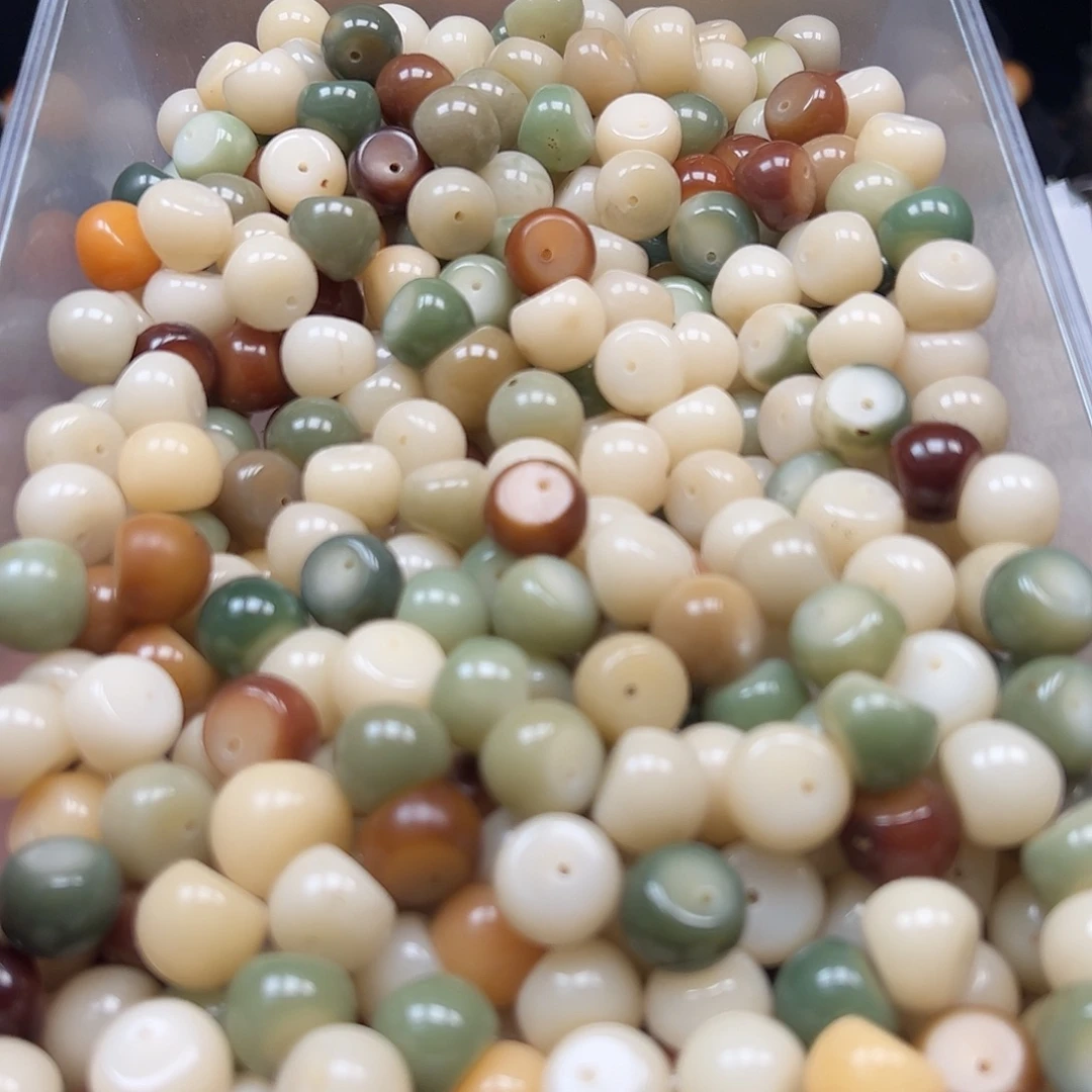 菩提根/象牙果手串瑕疵15单17非料多宝山竹40颗有裂