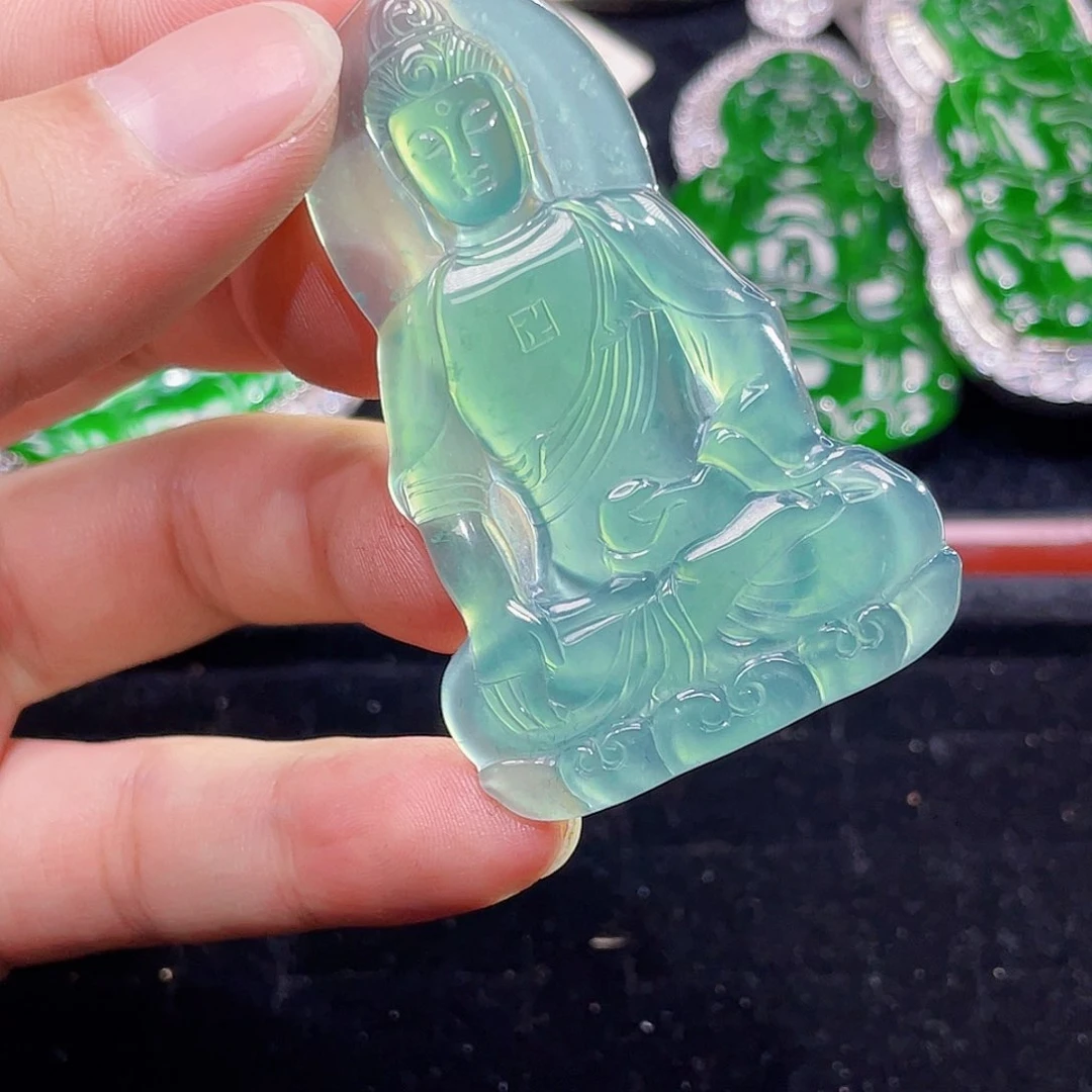 翡翠未镶嵌颈饰7，