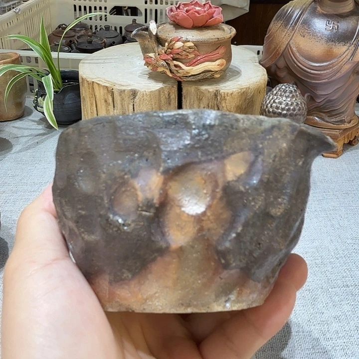 陶盘柴烧福利心哦多多