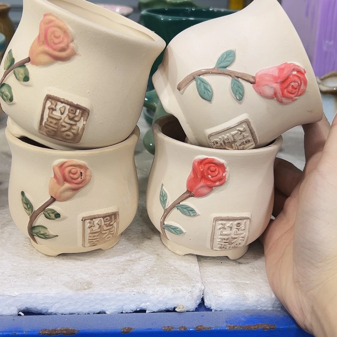 外贸尾单陶瓷花盆凑单10米包邮