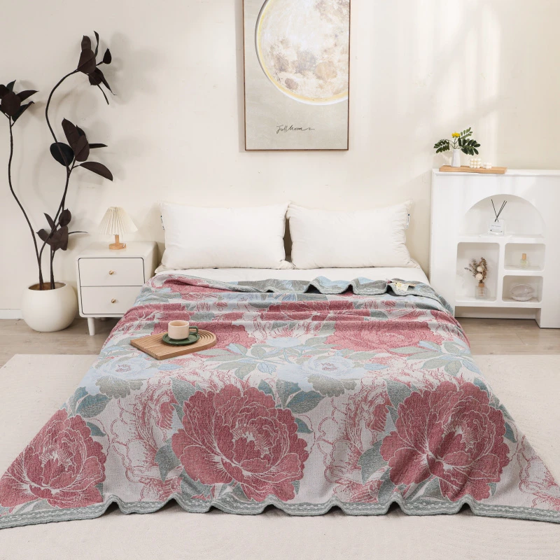 [国色芳华朱红]230*250cm 高端私人定制麻床盖