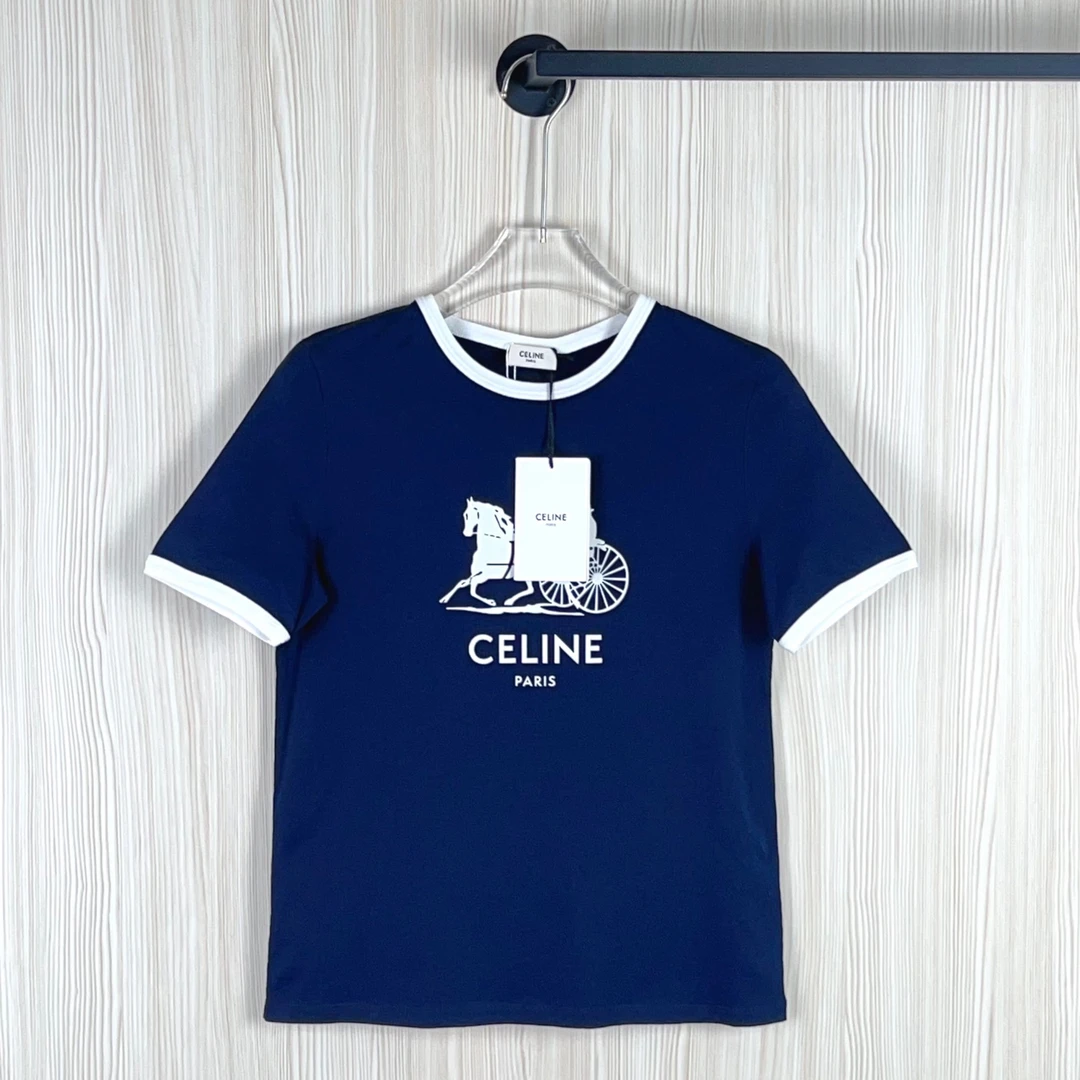 未使用 Celine/思琳 短袖/成色看直播/尺码M/GSS30061