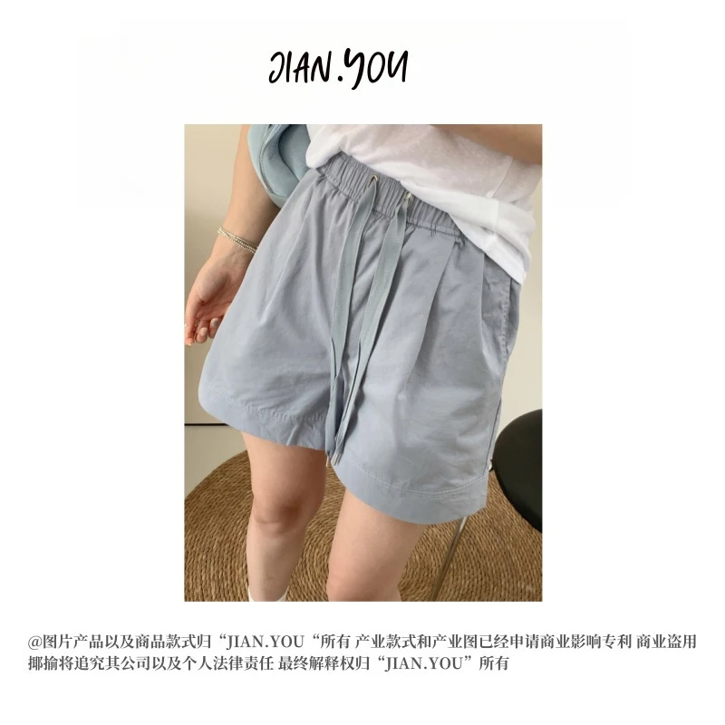 JIANYOU-[人均5条以上]2025夏季新款遮肉显瘦松紧绳短裤AO-KX2073