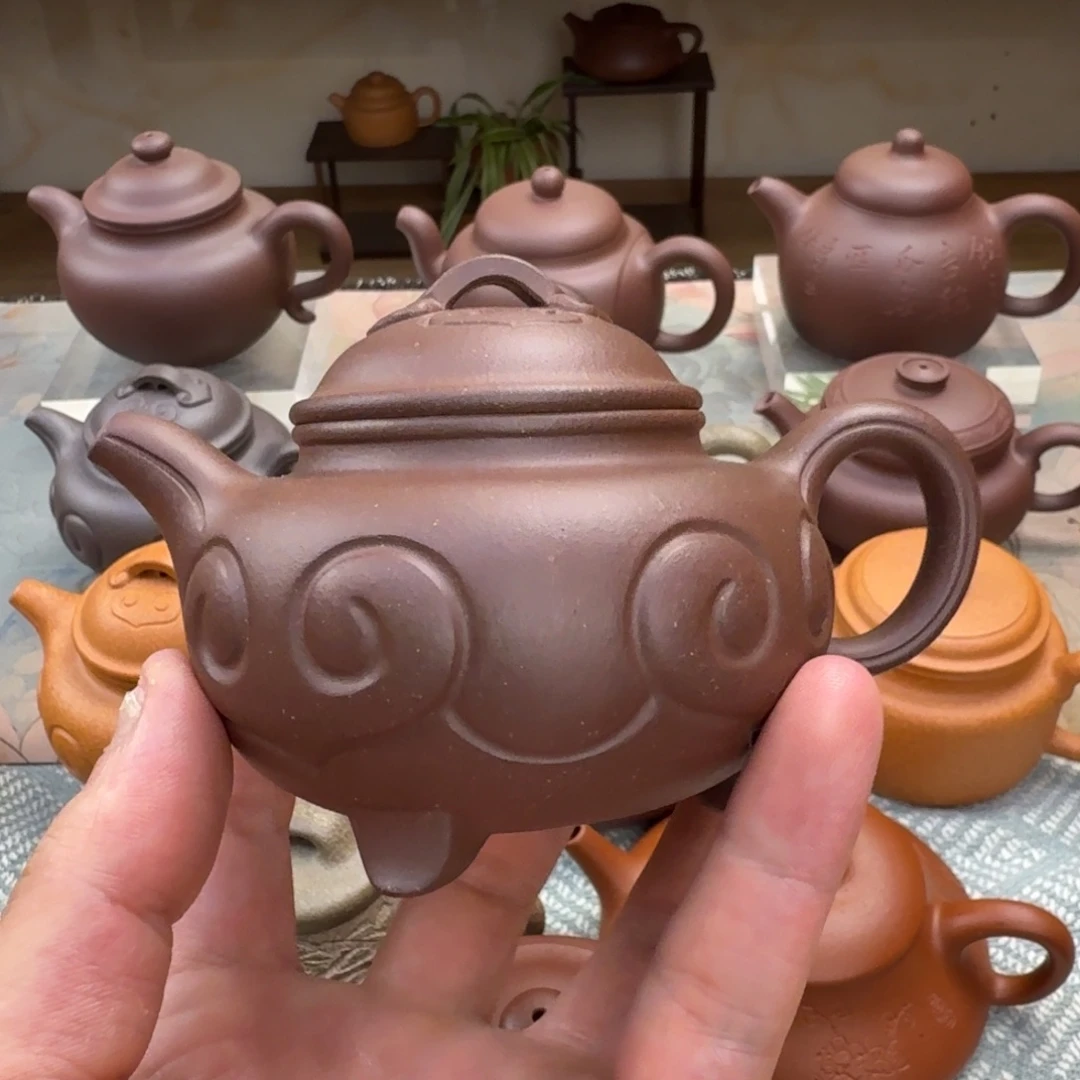 茶壶紫砂微瑕 如意 紫泥 175cc