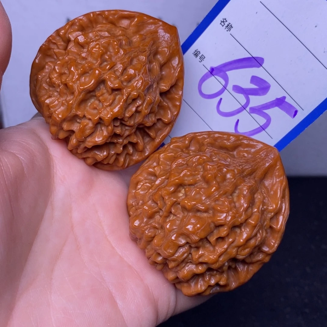 文玩核桃把件635/49.5官帽