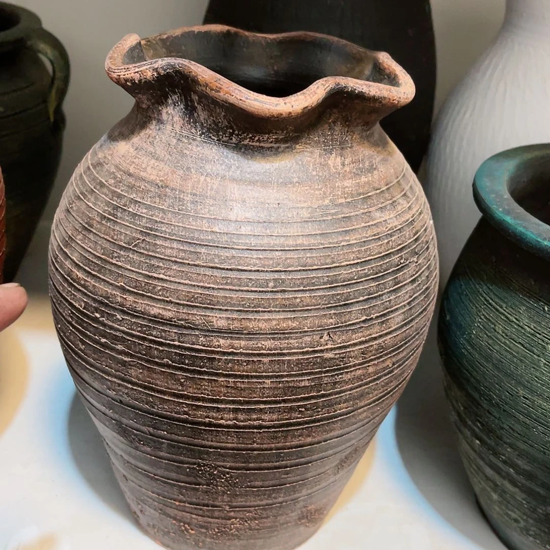 红陶无孔无孔口径12高度24