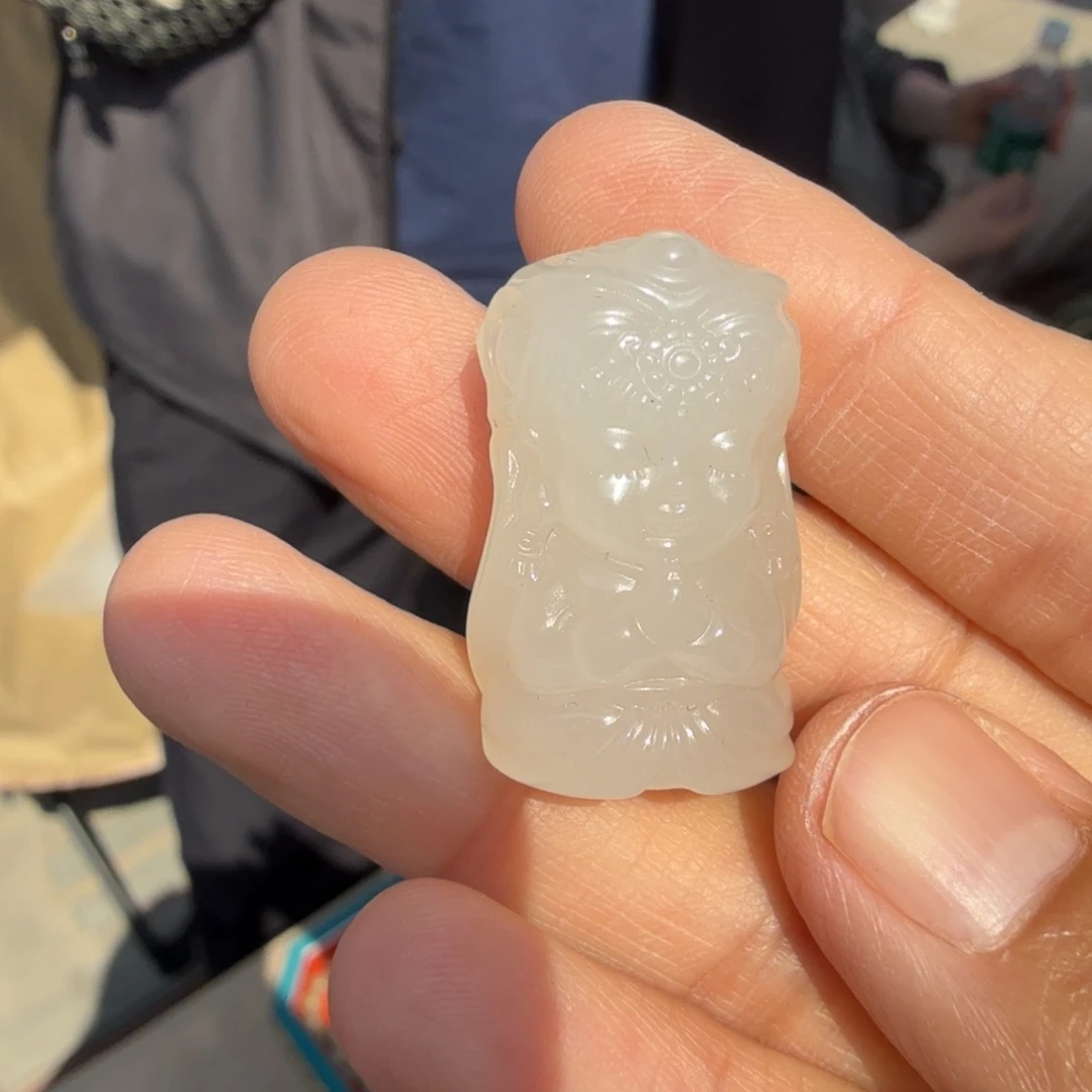 和田玉未镶嵌颈饰白玉扎基姜帅多样性拍一发一