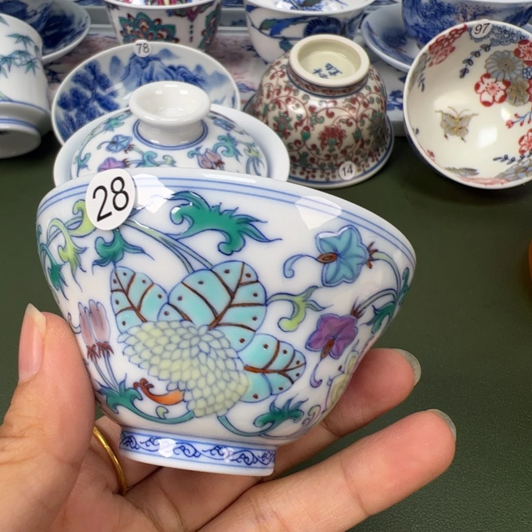 陶瓷景德镇纯手工纯手绘茶具木木28