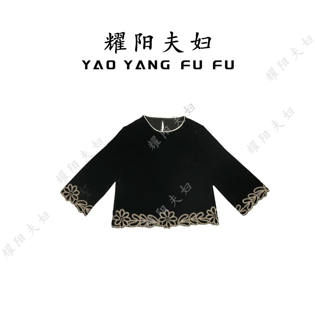 耀阳夫妇【花蝶】QCH001新中式复古时尚上衣