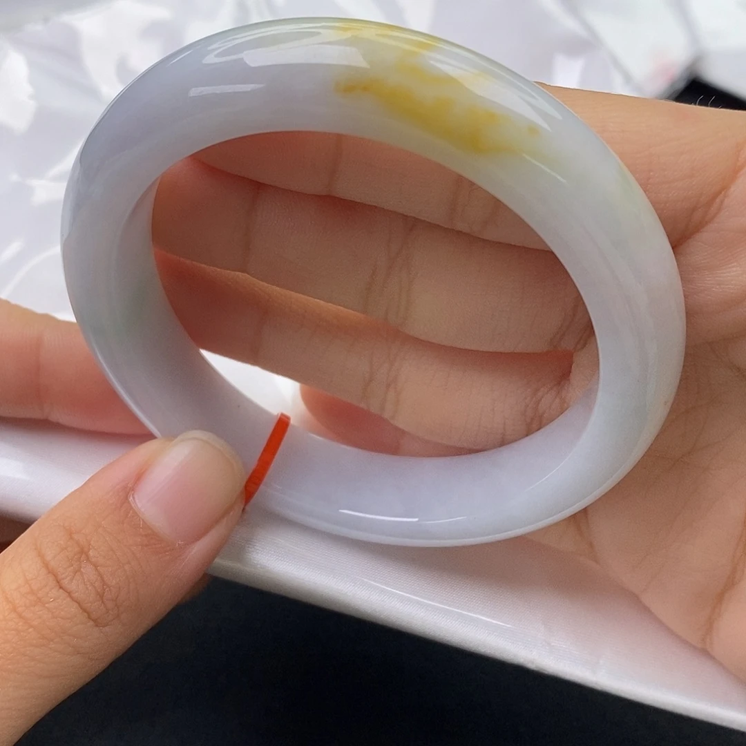 翡翠未镶嵌手镯56正圈