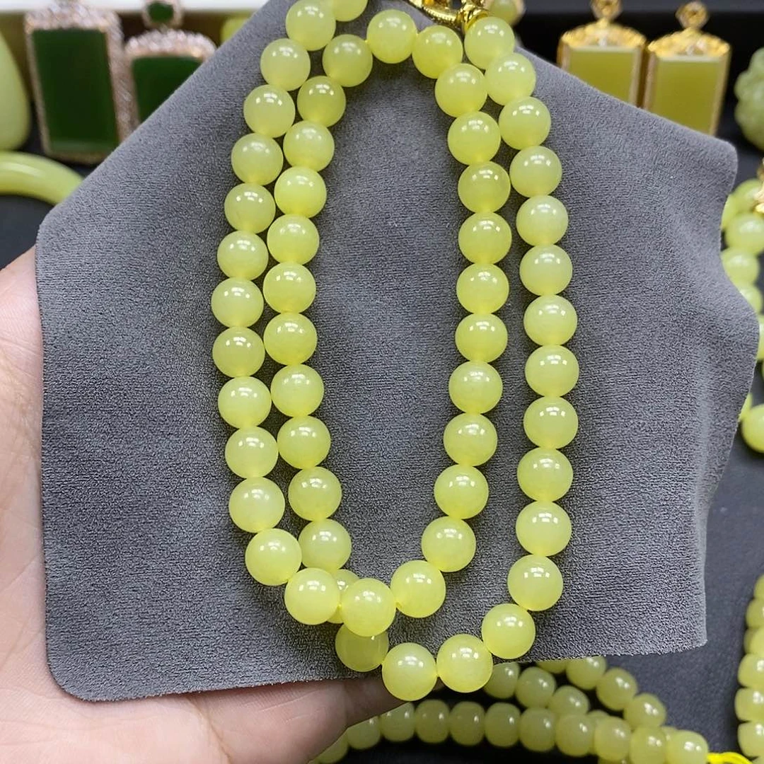 和田玉（黄玉）未镶嵌手链