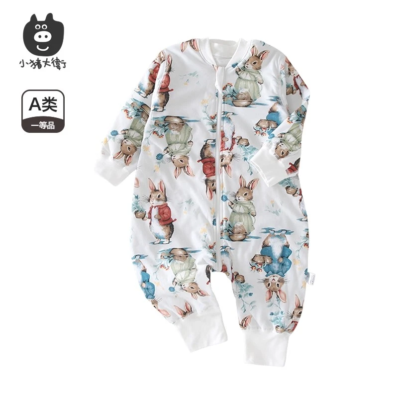【40克】婴儿夹棉睡袋薄棉家居服宝宝衣服保暖无骨秋冬-316