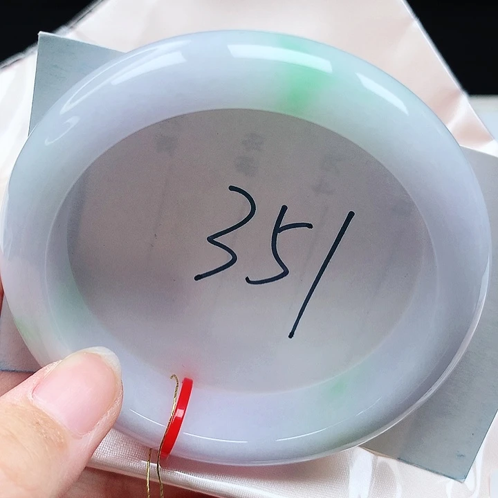 翡翠手镯未镶嵌缅甸天然a货翡翠57+