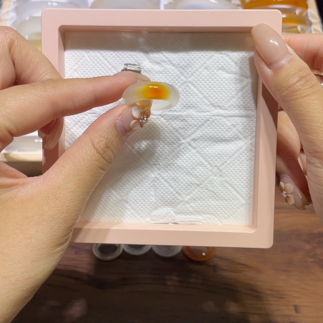 玛瑙/玉髓合金手镯戒圈17.3