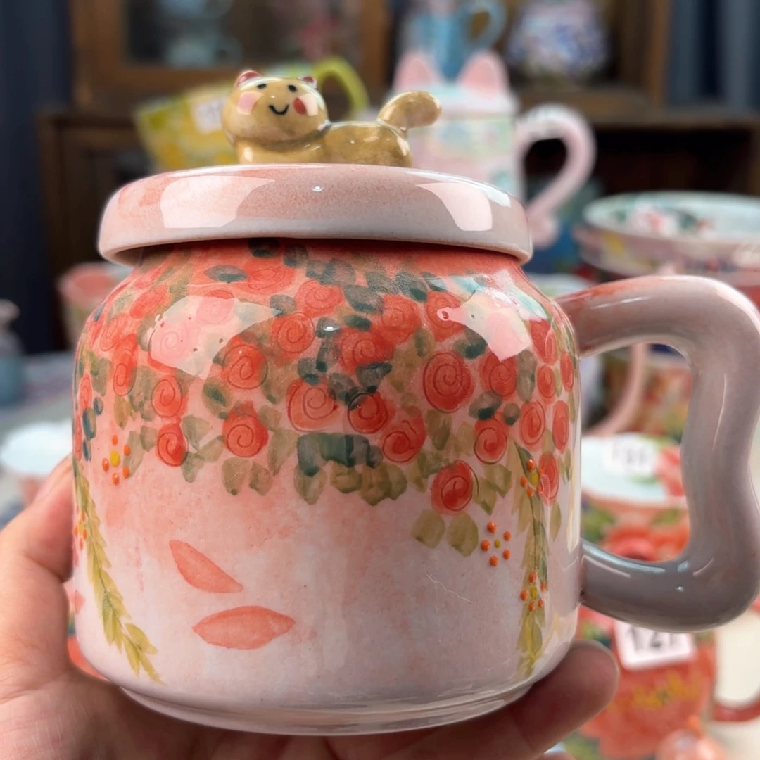 景德镇手绘高温釉下彩陶瓷茶具