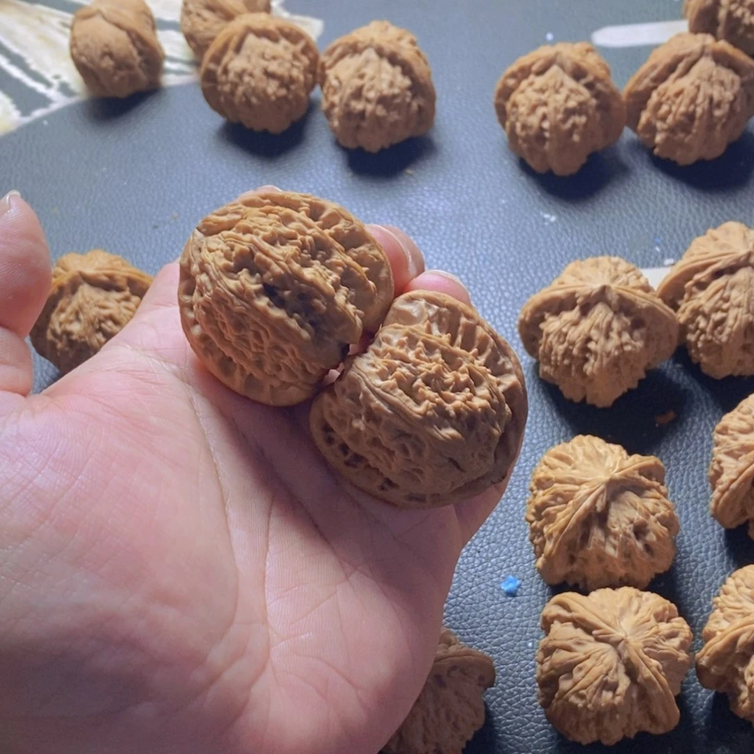 吊坠文玩核桃白狮子