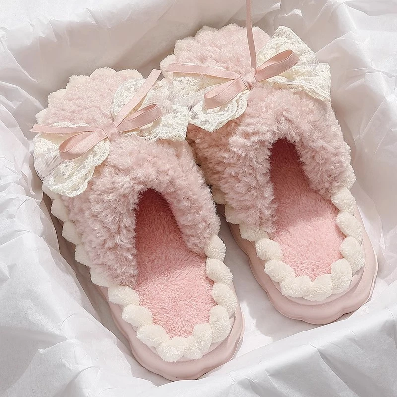 踩屎感棉拖鞋女款2025新款秋冬季家居室内厚底毛绒保暖毛拖鞋女士