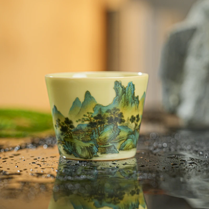 【小美专属】谢小金山市晴岚图直口杯xxj515