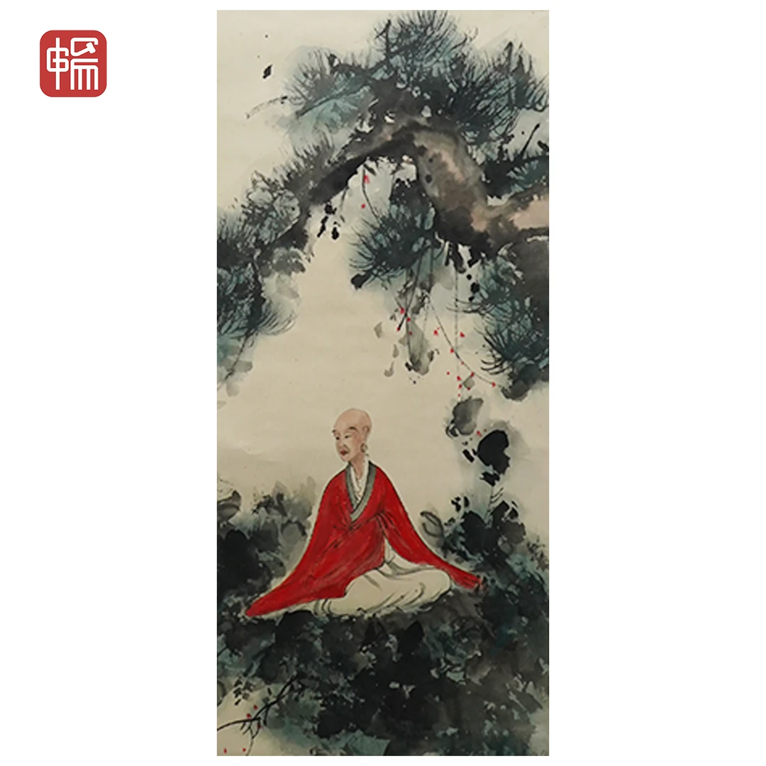 T1013 无量寿佛 94*50（4.23）纸本立轴 XR