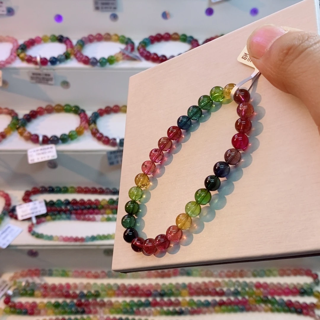 碧玺未镶嵌手串多样性发一条