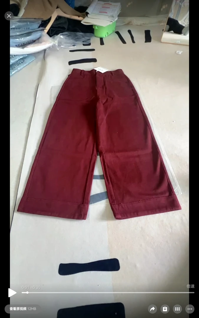 夏季白色窄版弹力高腰宽松显瘦女款阔腿直筒裤