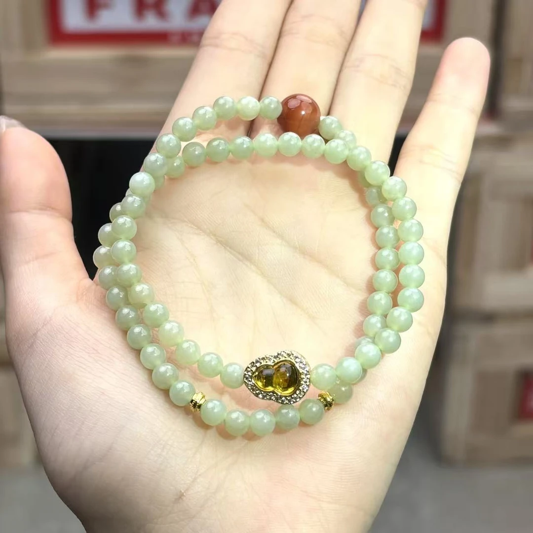 和田玉双圈BIC0002镶嵌