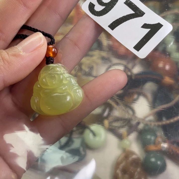 岫岩河磨玉（透闪石质玉）手把件未镶嵌