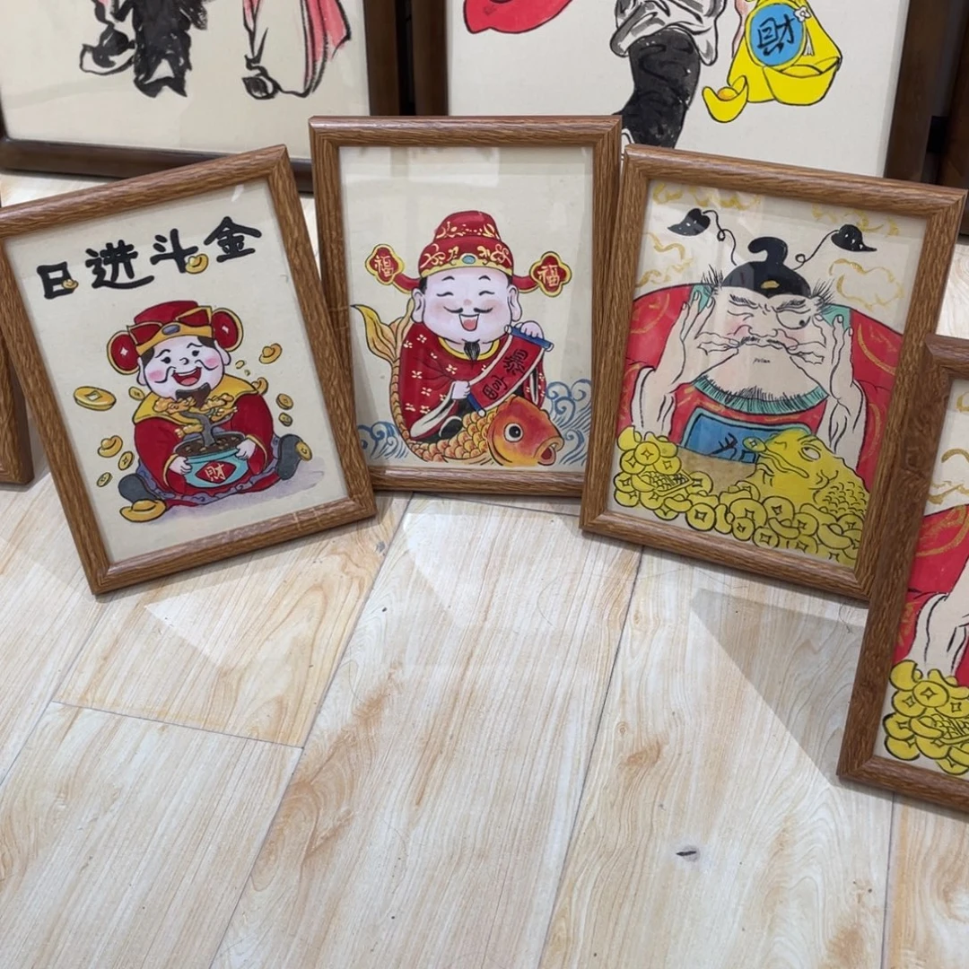 国画摆台作品三选一，拍下备注