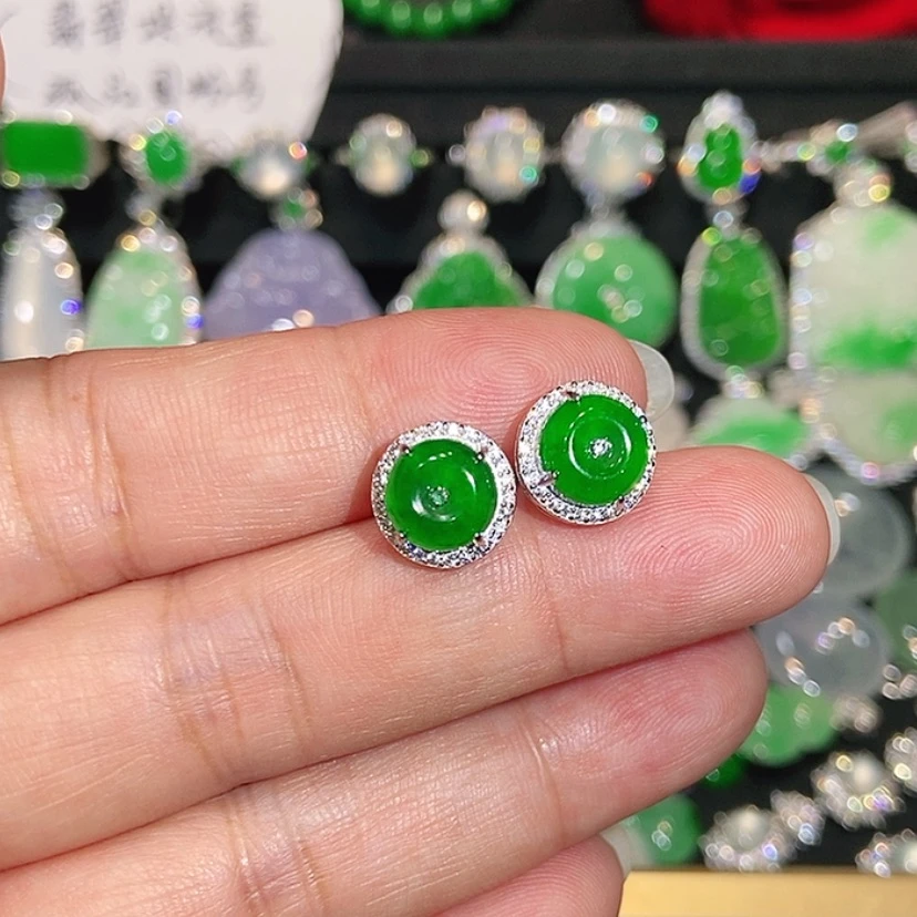 【闪购商品】未镶嵌翡翠耳饰天然翡翠