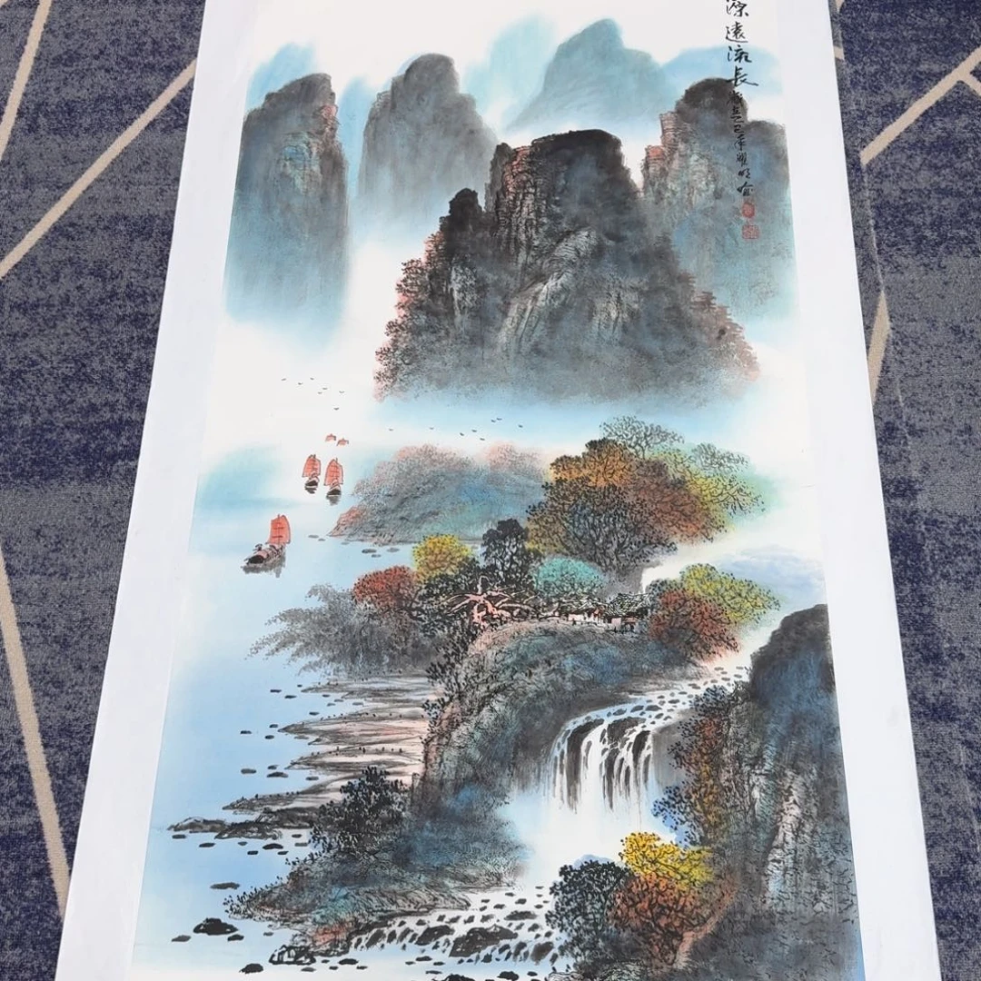 国画国画作品山水花鸟