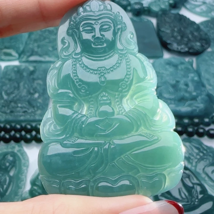 翡翠未镶嵌颈饰多样性发货天然A货翡翠