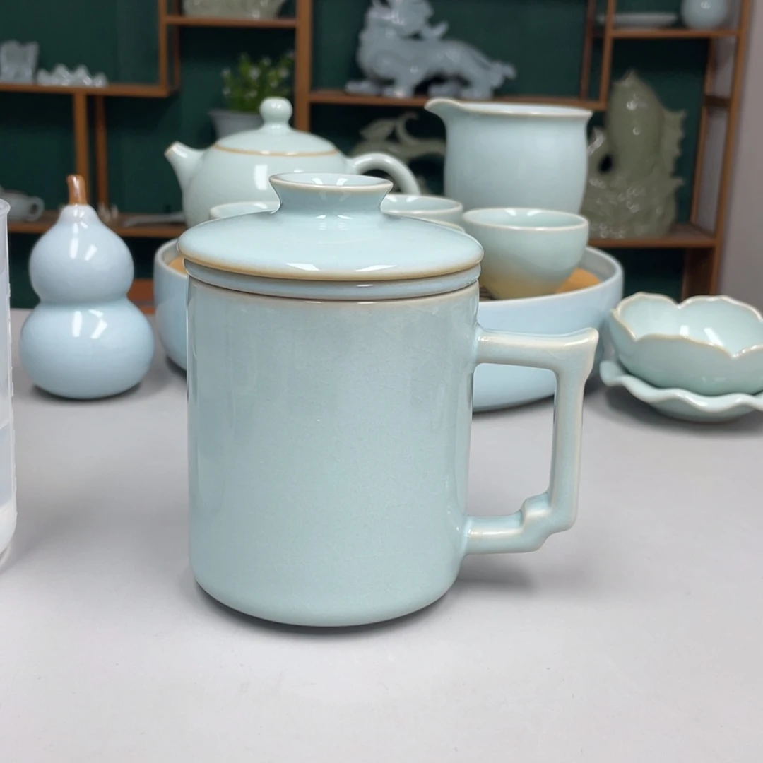 瓷君子办公杯带礼盒
