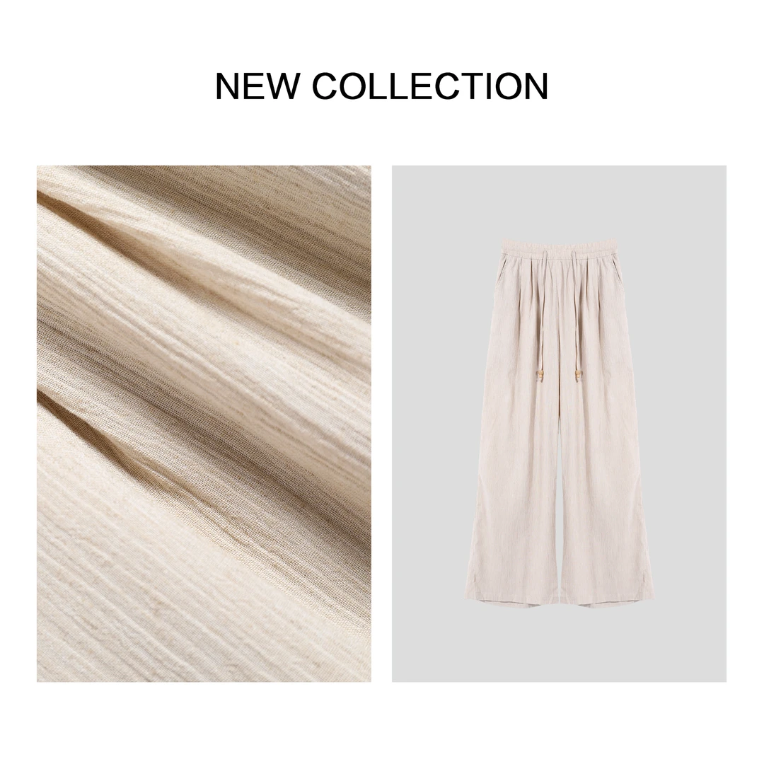 【小依专享】K3F28007 女士直筒宽松休闲裤-8007