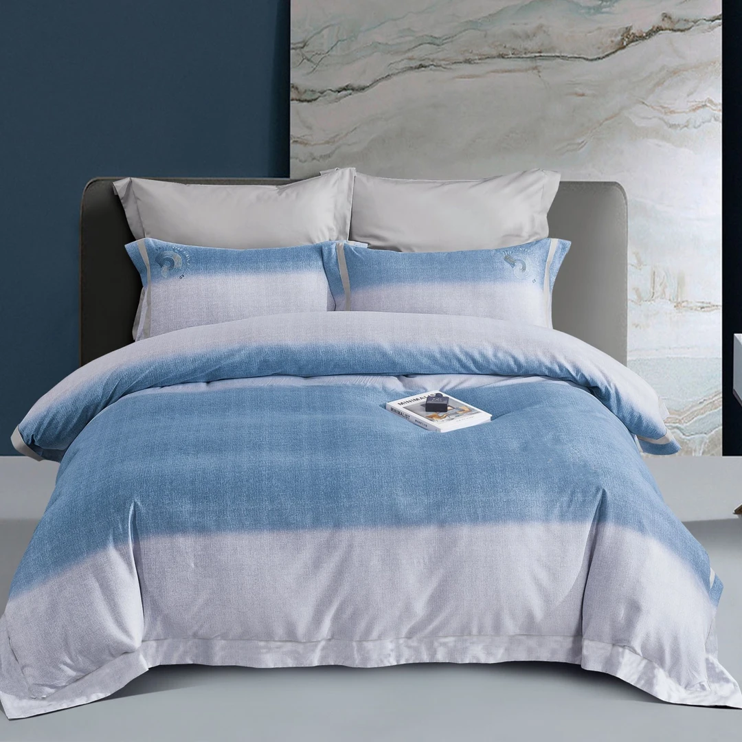 丽家平！年货节品宣金太阳铂金艾阳绒纯色极简60支四件套 轻奢床品