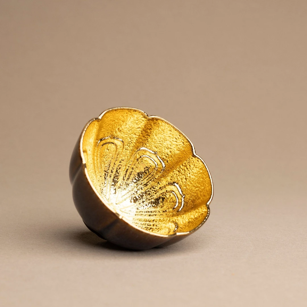 【花翎】紫砂段泥 全手工鎏金 130毫升